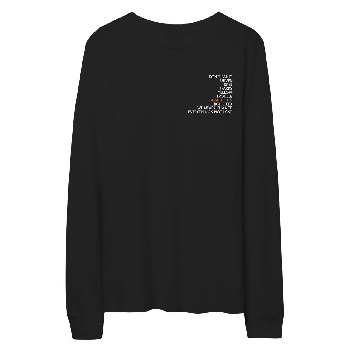 PARACHUTES - LONGSLEEVE-Coldplay