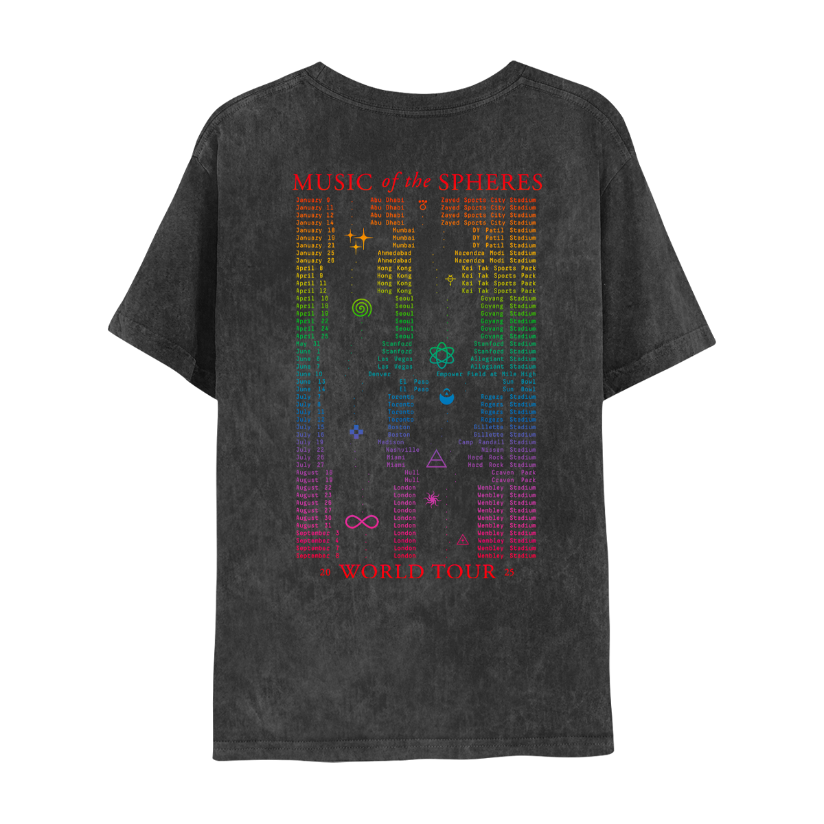 APPAREL – Coldplay AUS APPAREL – Coldplay AUS